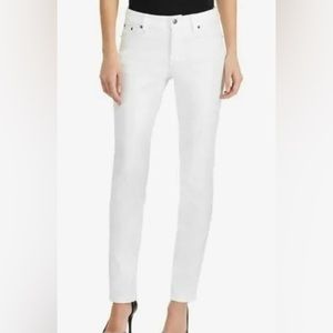 Lauren Ralph‎ Lauren Jeans Co Women’s Size 10 Modern Skinny White Denim Jeans